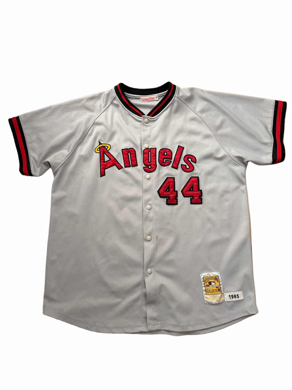 Vintage Mitchell & Ness Reggie Jackson Angels Baseball Jersey Size 56